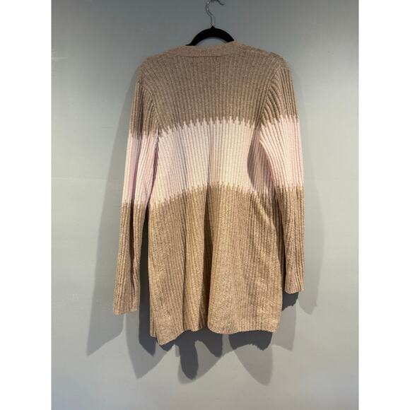 Chloe + Jasmine Ribbed Open Front Cardigan – Size L - Picture 2 of 4
